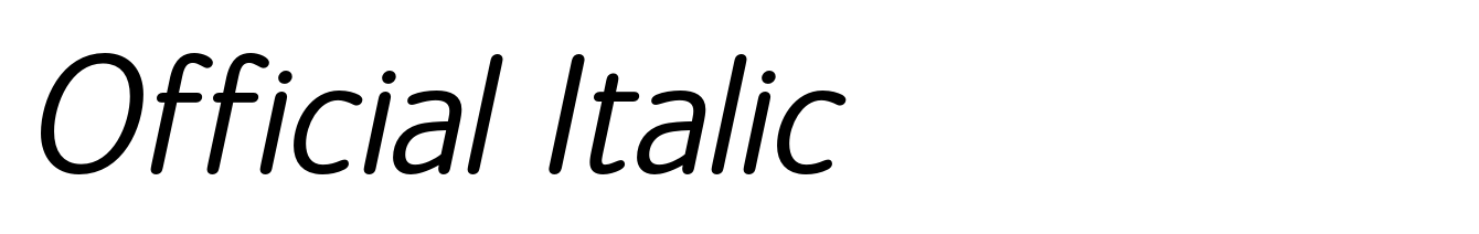 Official Italic